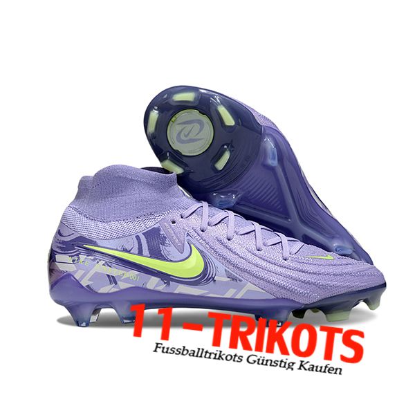 Nike Fussballschuhe Phantom Luna Elite NU FG lila/Grün