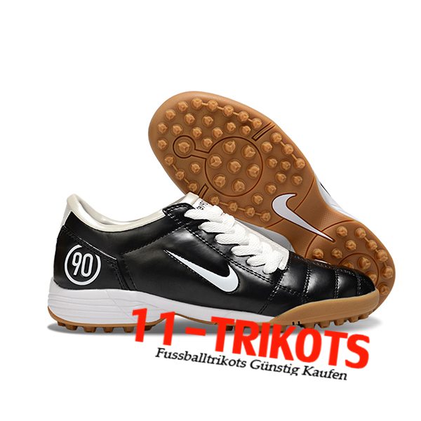 Nike Fussballschuhe T90 TF Schwarz/Weiß