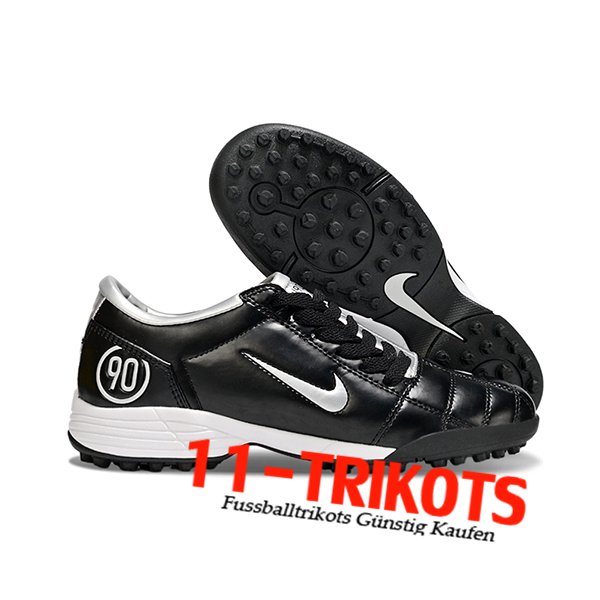 Nike Fussballschuhe T90 TF Schwarz/Grau