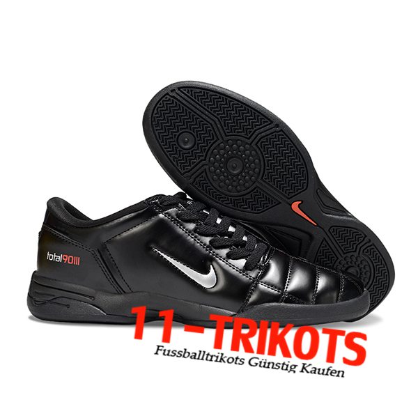 Nike Fussballschuhe T90 IC Schwarz/Grau