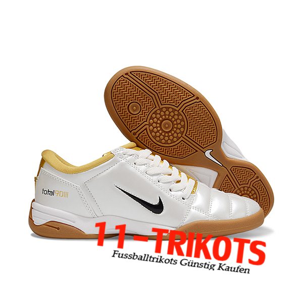 Nike Fussballschuhe T90 IC Weiß/Gelb/Schwarz