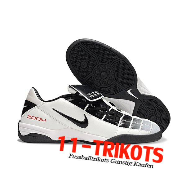 Nike Fussballschuhe T90 TF Weiß/Schwarz