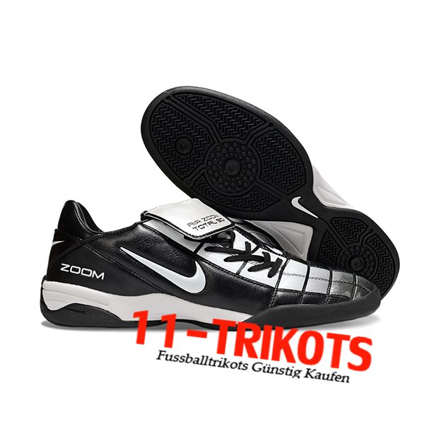 Nike Fussballschuhe T90 TF Schwarz/Grau -03