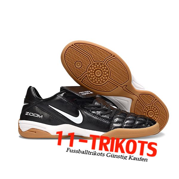 Nike Fussballschuhe T90 TF Schwarz/Weiß -02
