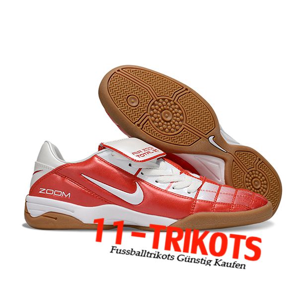 Nike Fussballschuhe T90 TF Rot/Weiß -02