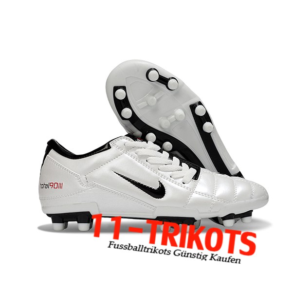 Nike Fussballschuhe T90 FG Weiß/Schwarz