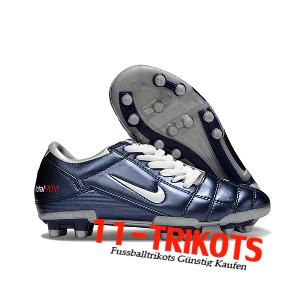 Nike Fussballschuhe T90 FG Blau/Weiß