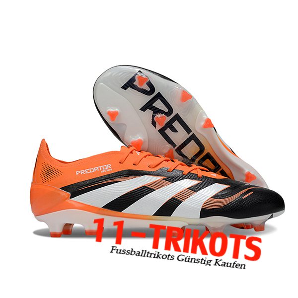 Adidas Fussballschuhe 25 Predator Elite FG Orange/Schwarz/Weiß