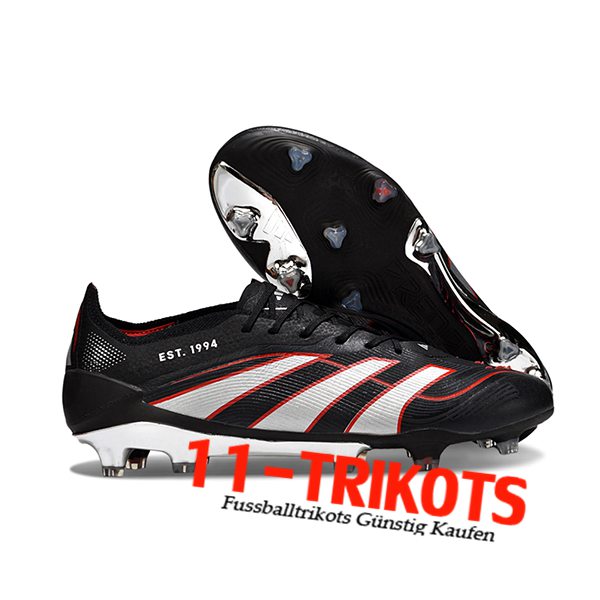 Adidas Fussballschuhe 25 Predator Elite FG Schwarz/Weiß/Rot