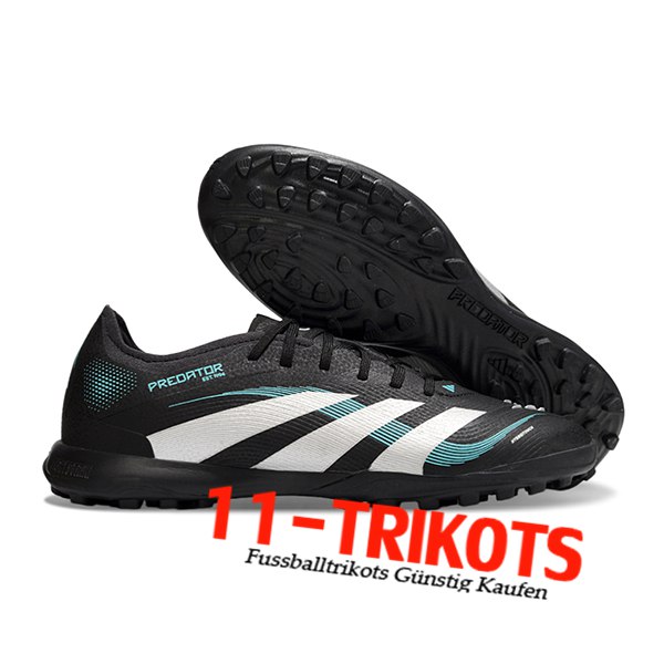 Adidas Fussballschuhe PREDATOR 25 ELITE TF BOOTS Schwarz/Weiß/Blau