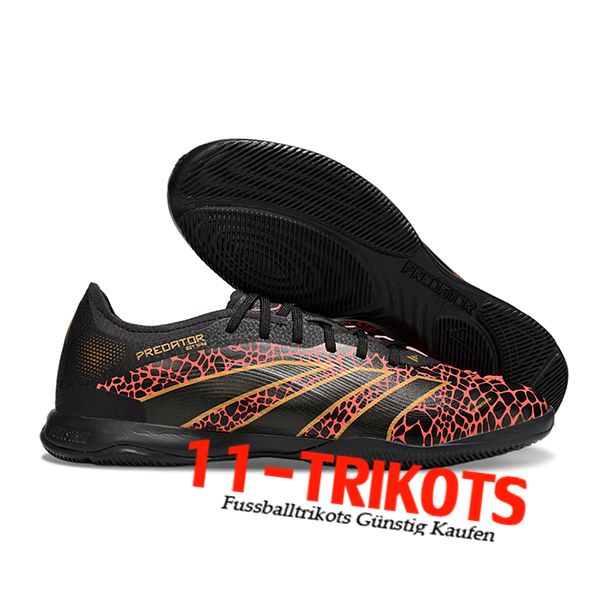 Adidas Fussballschuhe PREDATOR 25 ELITE IC BOOTS Schwarz/Rot/Gelb