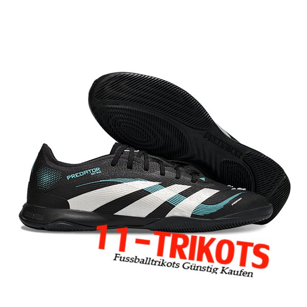 Adidas Fussballschuhe PREDATOR 25 ELITE IC BOOTS Schwarz/Weiß/Blau