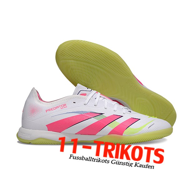 Adidas Fussballschuhe PREDATOR 25 ELITE IC BOOTS Weiß/Rosa/Grün