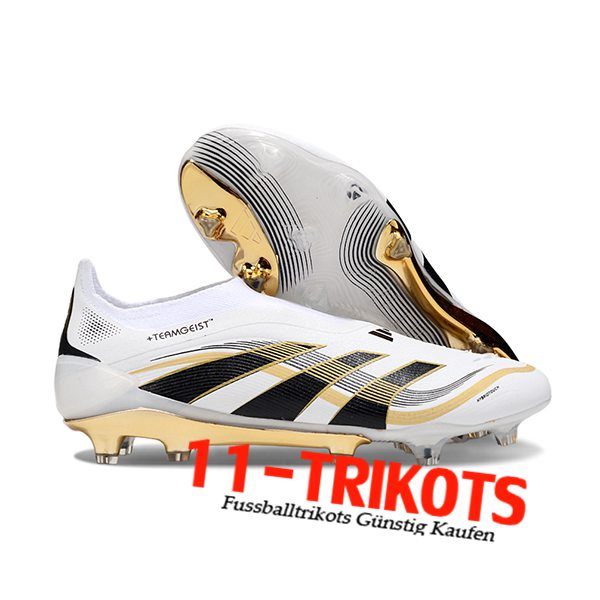 Adidas Fussballschuhe 25 Predator Elite LL FG Weiß/Schwarz/Orange