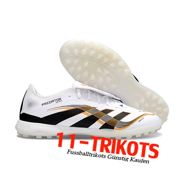 Adidas Fussballschuhe PREDATOR LEAGUE FT TURF Weiß/Schwarz/Orange
