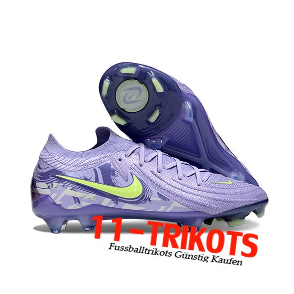 Nike Fussballschuhe Phantom Luna Elite NU FG lila/Grün -02