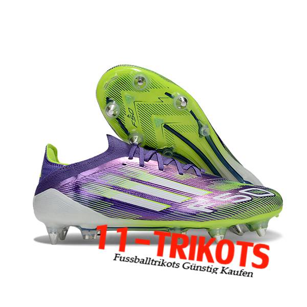 Adidas Fussballschuhe F50 Elite SG lila/Grün/Weiß