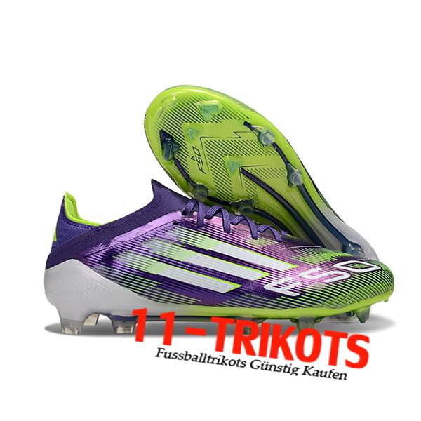Adidas Fussballschuhe F50 Elite FG lila/Grün/Weiß