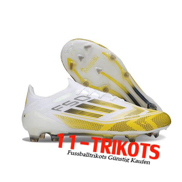 Adidas Fussballschuhe F50 Elite FG Weiß/Gelb