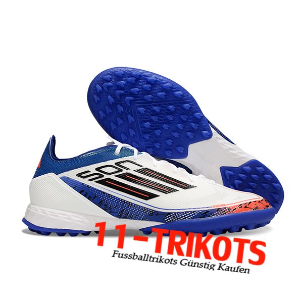 Adidas Fussballschuhe F50 PRO TF Weiß/Blau/Schwarz