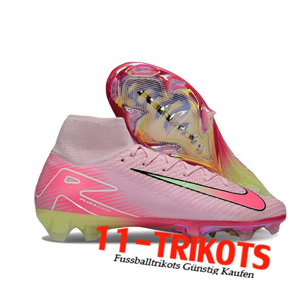 Nike Fussballschuhe Air Zoom Mercurial Superfly IIX Elite FG Rosa/Grün