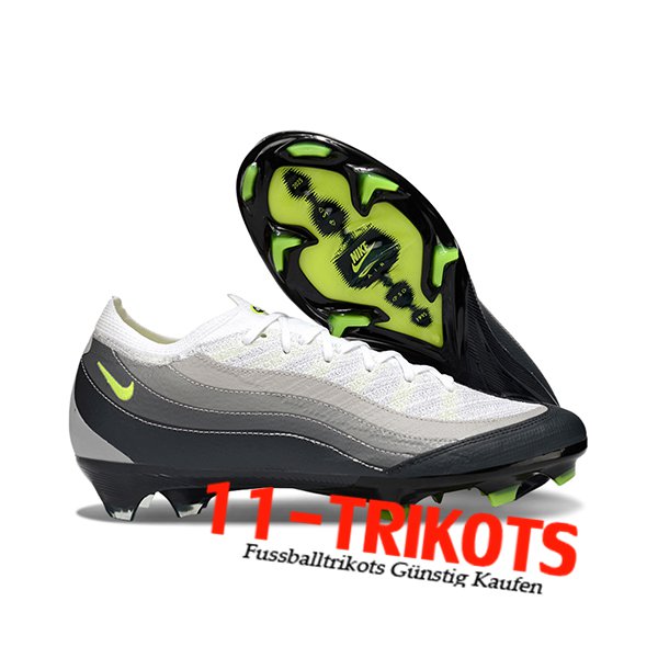 Nike Fussballschuhe AIR Zoom Mercurial Vapor 16 Elite AIR MAX 95 XXV FG Weiß/Grau/Schwarz