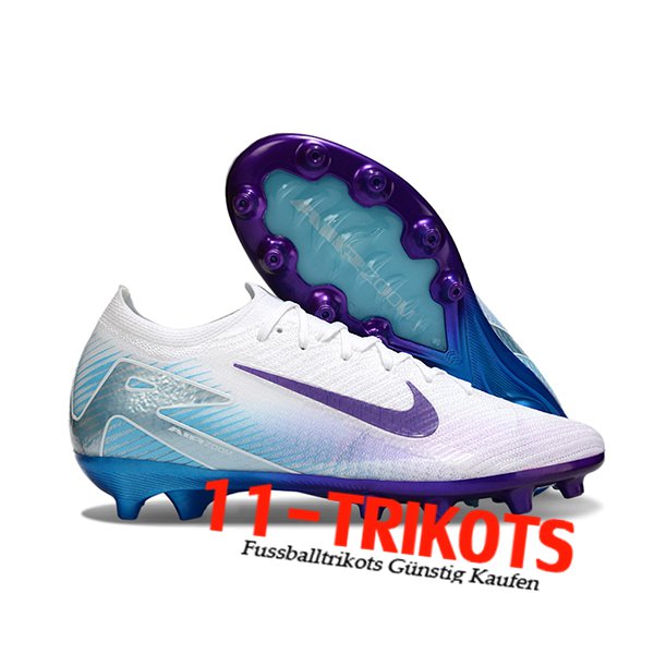 Nike Fussballschuhe AIR Zoom Mercurial Vapor 16 Elite XXV AG Weiß/lila/Blau
