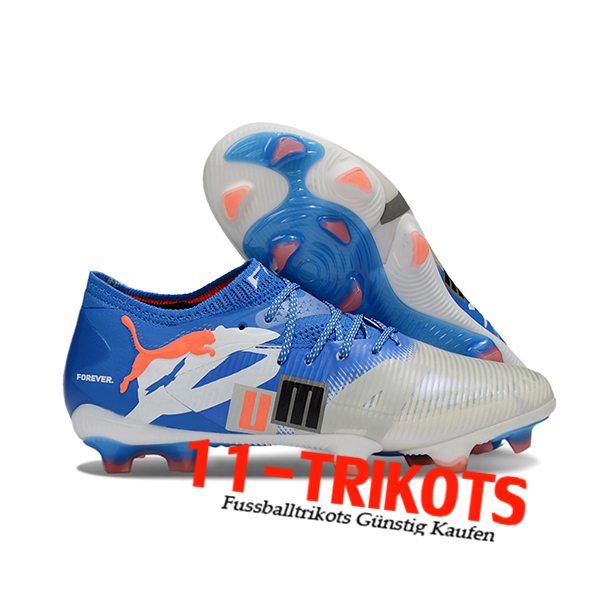 PUMA Fussballschuhe FUTURE 8 ULTIMATE FG/AG Blau/Grau/Weiß
