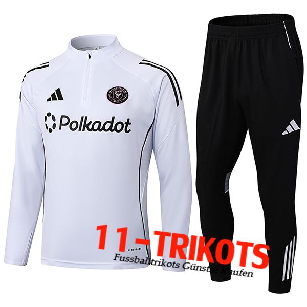 Inter Miami CF Trainingsanzug Foot Weiß/Schwarz 2025/2026