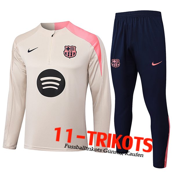 FC Barcelona Trainingsanzug Foot Beige/Rosa 2025/2026