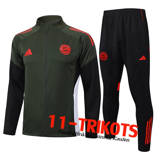 Bayern Munchen Trainingsanzug Trainingsjacke Grün 2025/2026