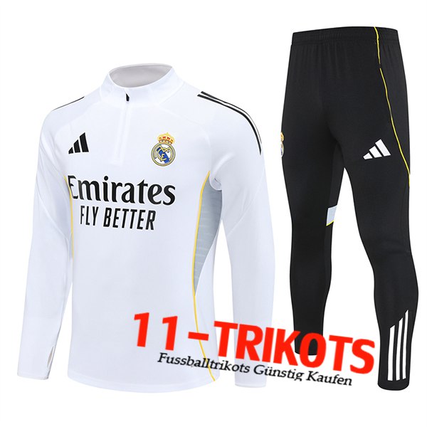 Real Madrid Trainingsanzug Weiß 2025/2026