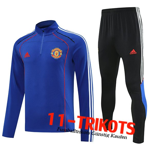 Manchester United Trainingsanzug Blau/Rot 2025/2026