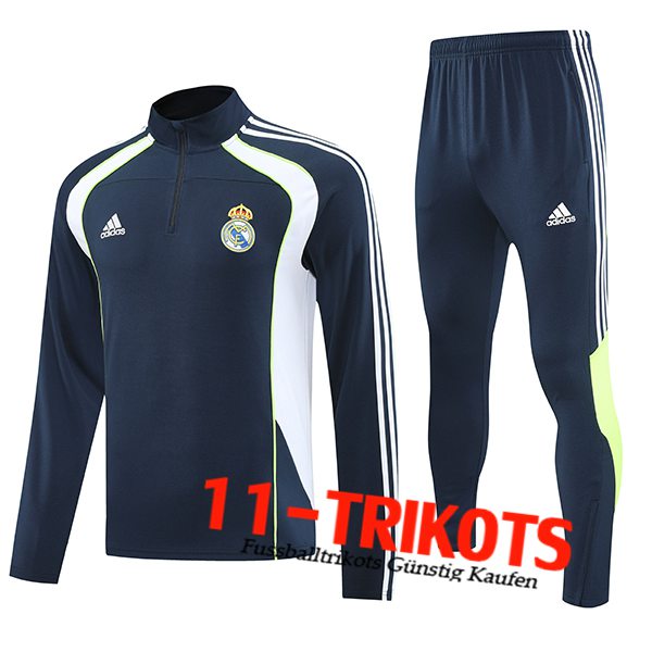 Real Madrid Trainingsanzug Blau/Weiß/Grün 2025/2026