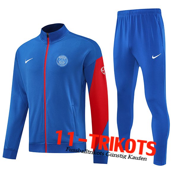 PSG Trainingsanzug Trainingsjacke Blau/Rot 2025/2026 -02