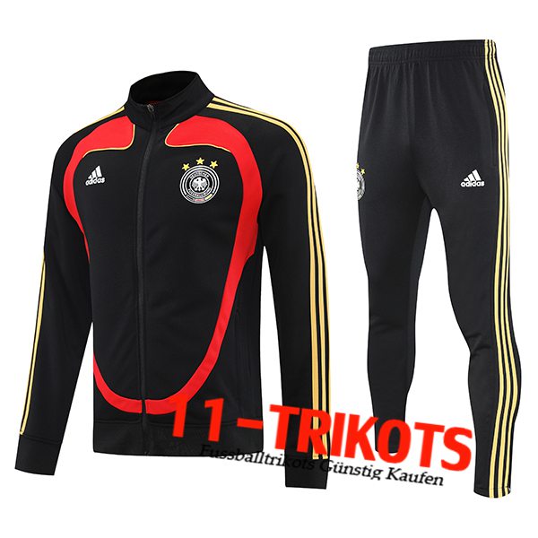 Deutschland Trainingsanzug Trainingsjacke Schwarz/Rot/Gelb 2025/2026