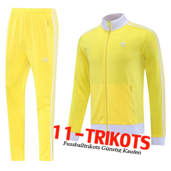 Adidas Trainingsanzug Trainingsjacke Gelb/Weiß 2025/2026