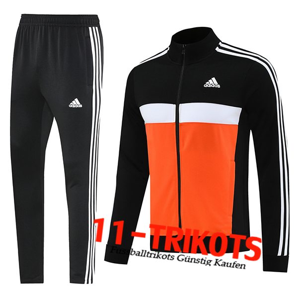 Adidas Trainingsanzug Trainingsjacke Schwarz/Orange/Weiß 2025/2026