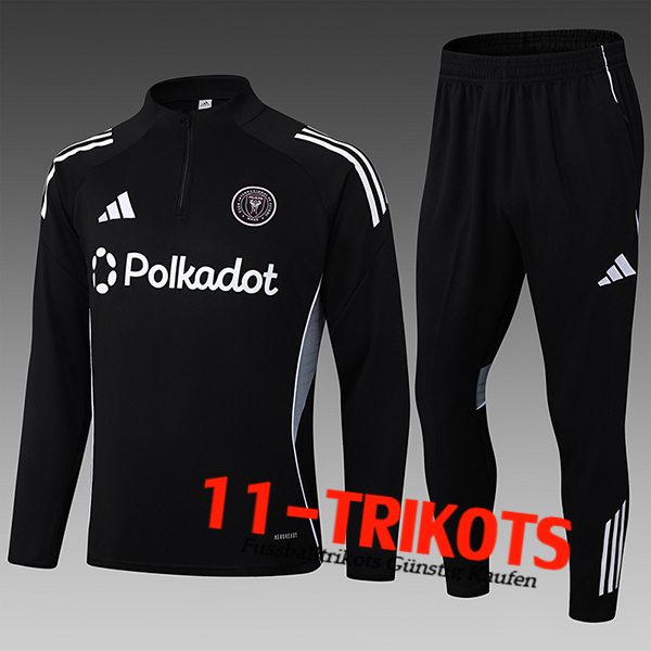Inter Miami CF Trainingsanzug Foot Kinder Schwarz/Grau 2025/2026