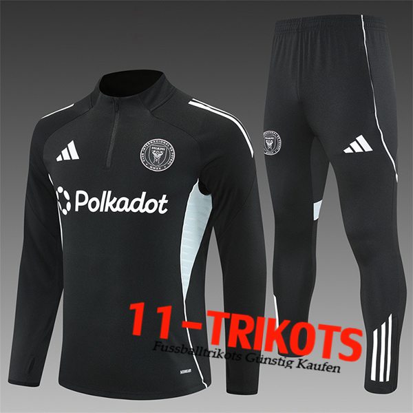 Inter Miami CF Trainingsanzug Kinder Schwarz 2025/2026