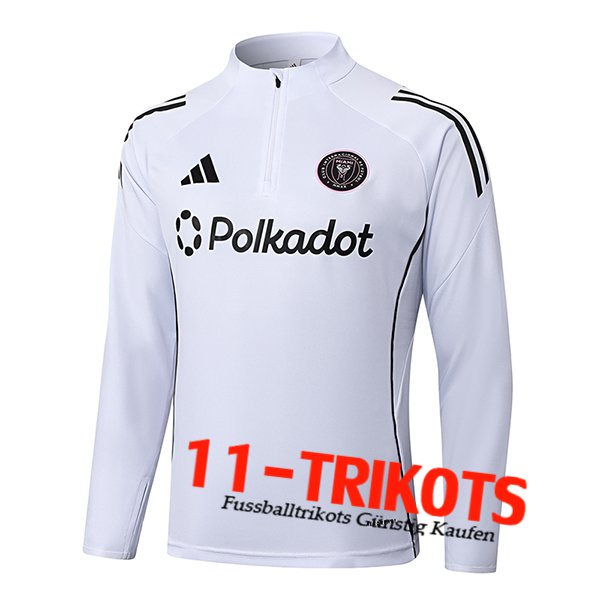 Inter Miami CF Training Sweatshirt Weiß/Schwarz 2025/2026
