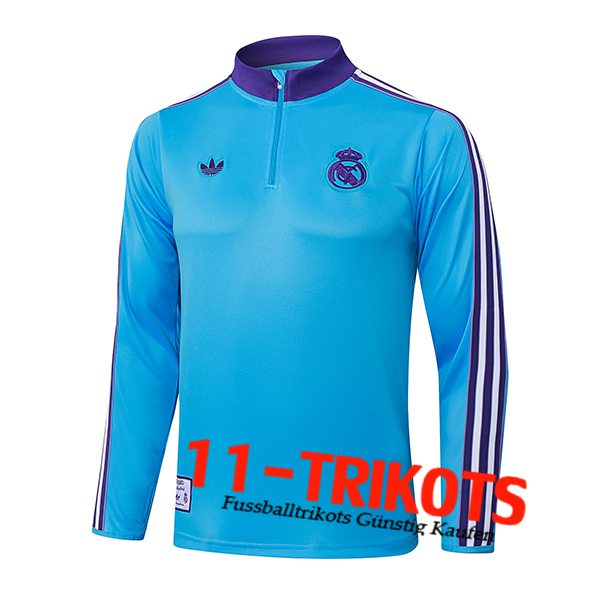 Real Madrid Training Sweatshirt Blau/lila 2025/2026