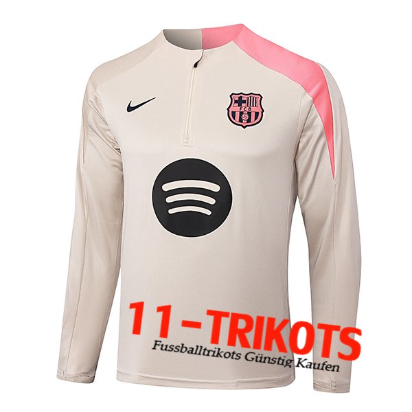 FC Barcelona Training Sweatshirt Beige/Rosa 2025/2026