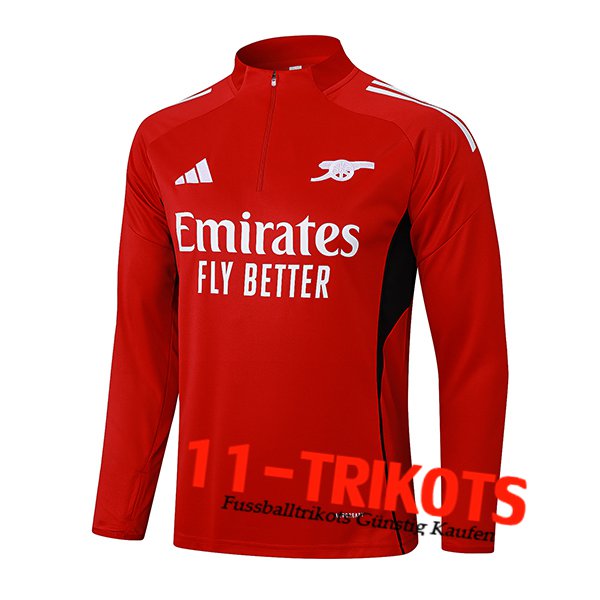 Arsenal Training Sweatshirt Rot/Weiß 2025/2026
