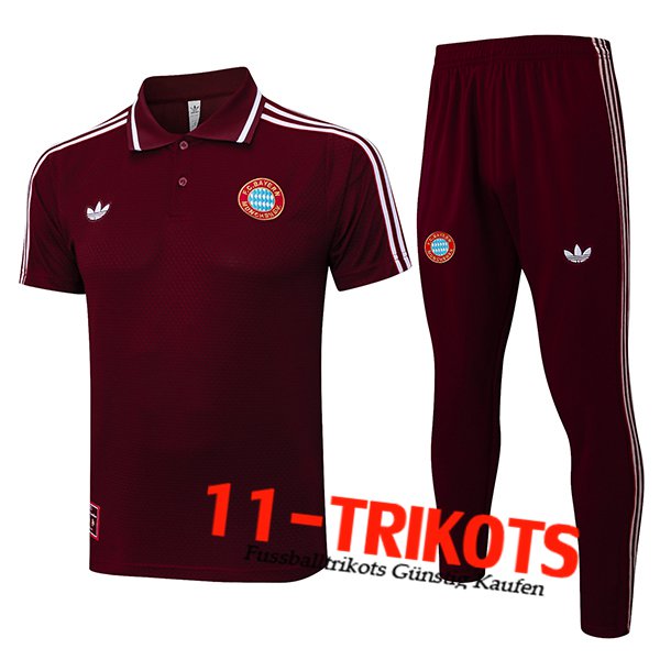 Bayern Munchen Poloshirt Rot/Weiß 2025/2026