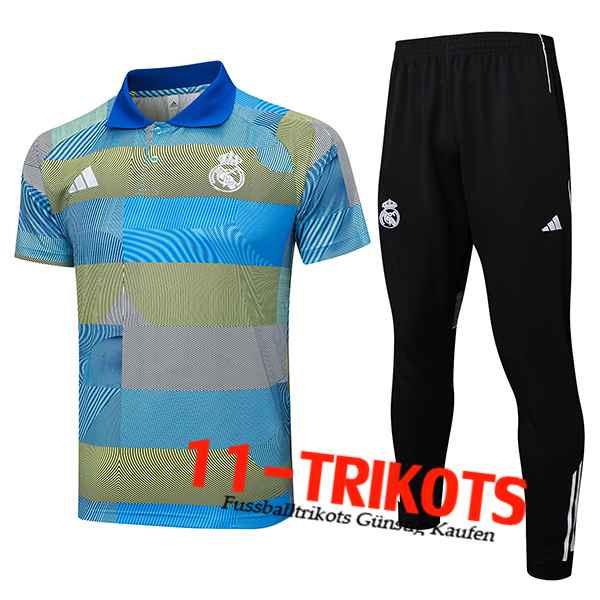 Real Madrid Poloshirt Blau/Grün 2025/2026