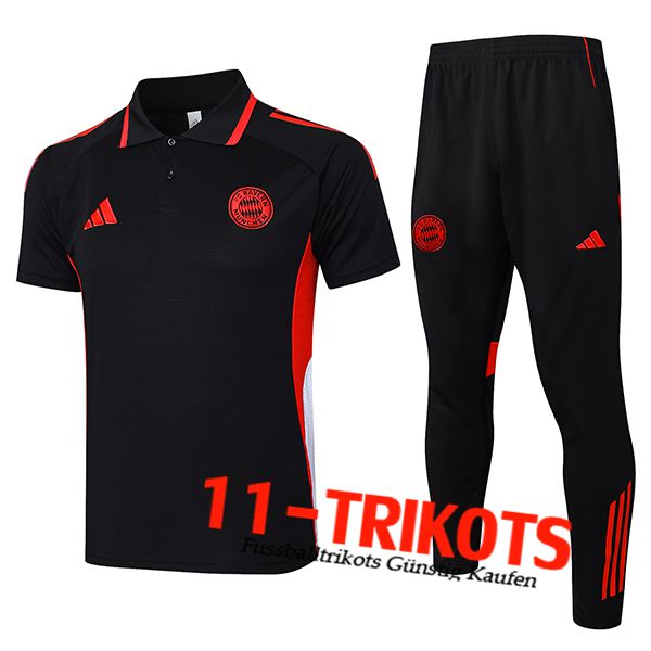 Bayern Munchen Poloshirt Schwarz/Rot/Weiß 2025/2026
