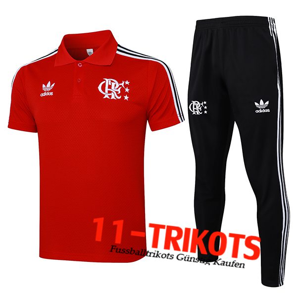Flamengo Poloshirt Rot/Weiß 2025/2026