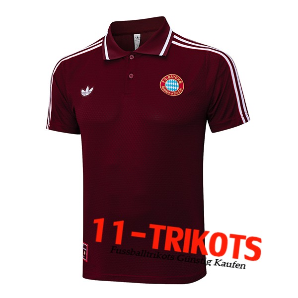 Bayern Munchen Poloshirt Rot/Weiß 2025/2026