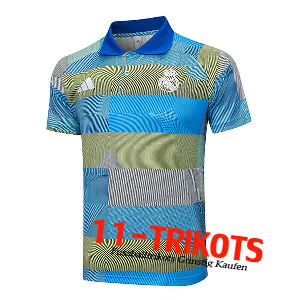 Real Madrid Poloshirt Blau/Grün 2025/2026